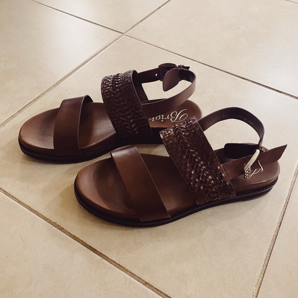 Brightom brown leather sandals
